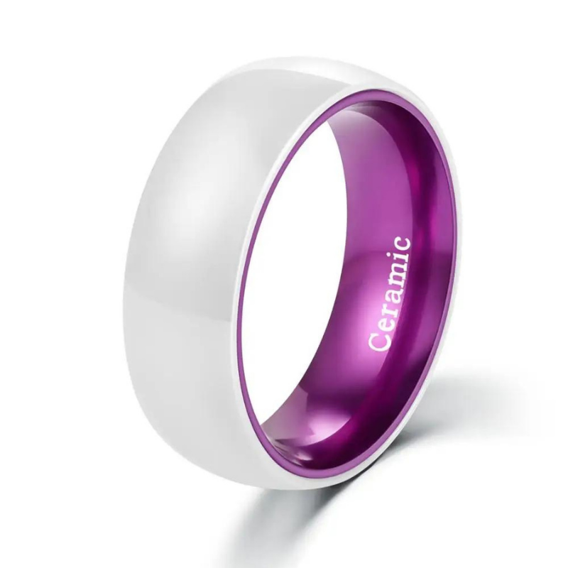 Bague-Ceramique-Homme-Style-Violet