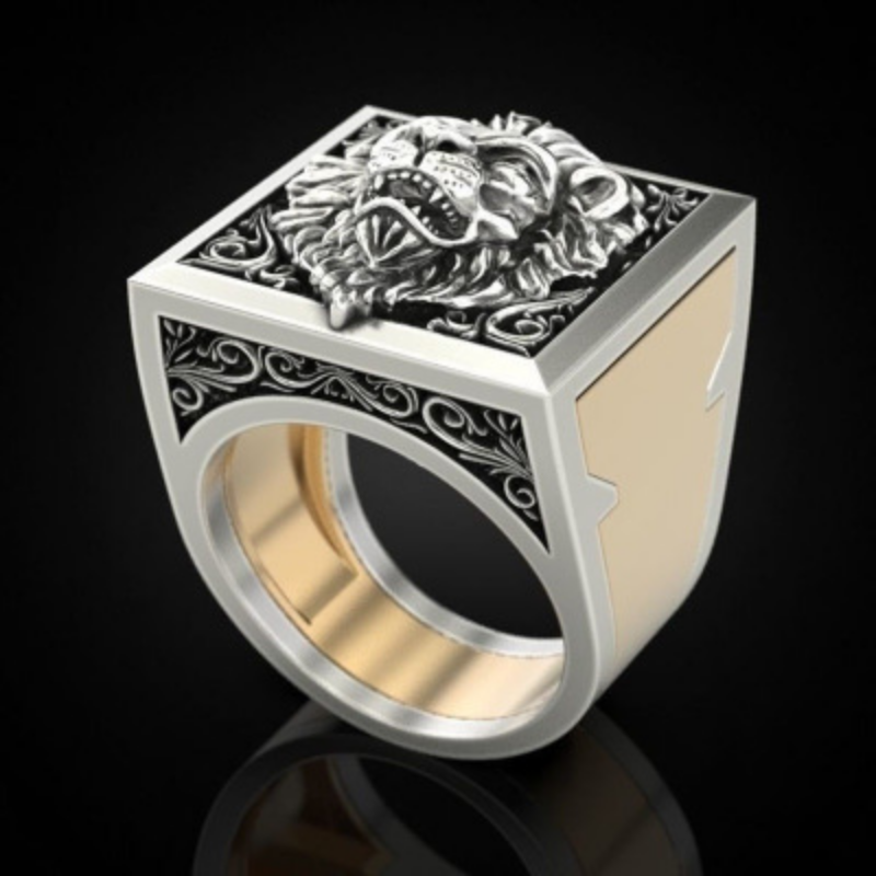 Bague-Fantaisie-Homme-Motif-du-Lion