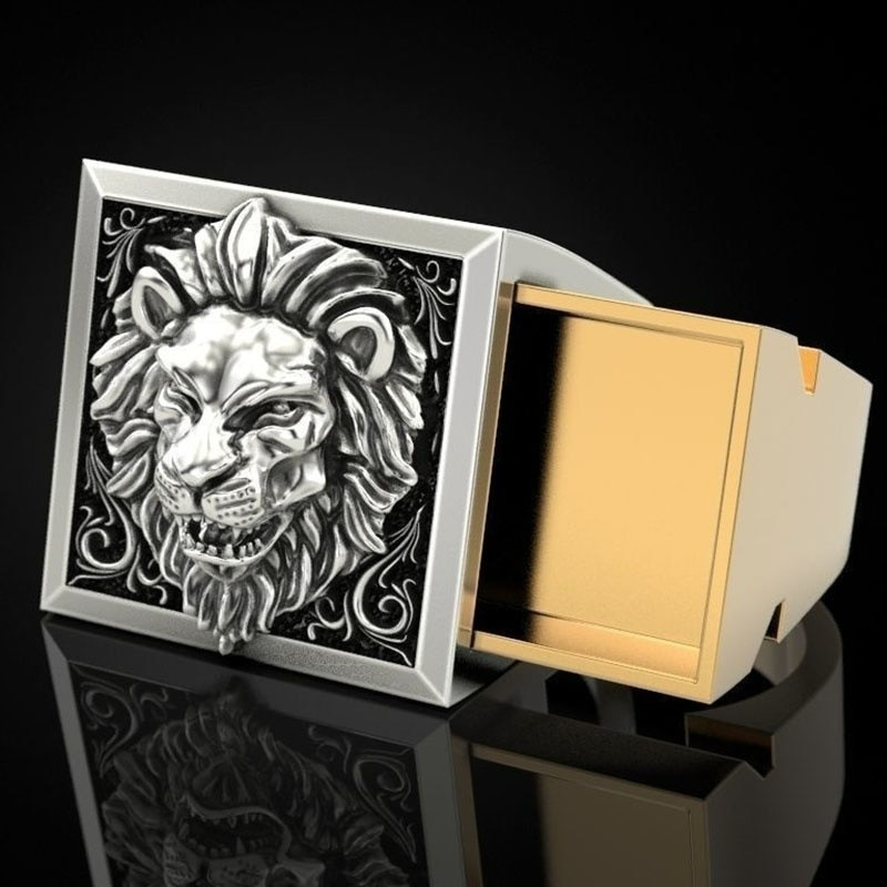 Bague-Fantaisie-Homme-Motif-du-Lion