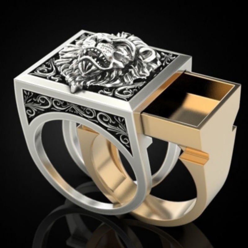 Bague-Fantaisie-Homme-Motif-du-Lion