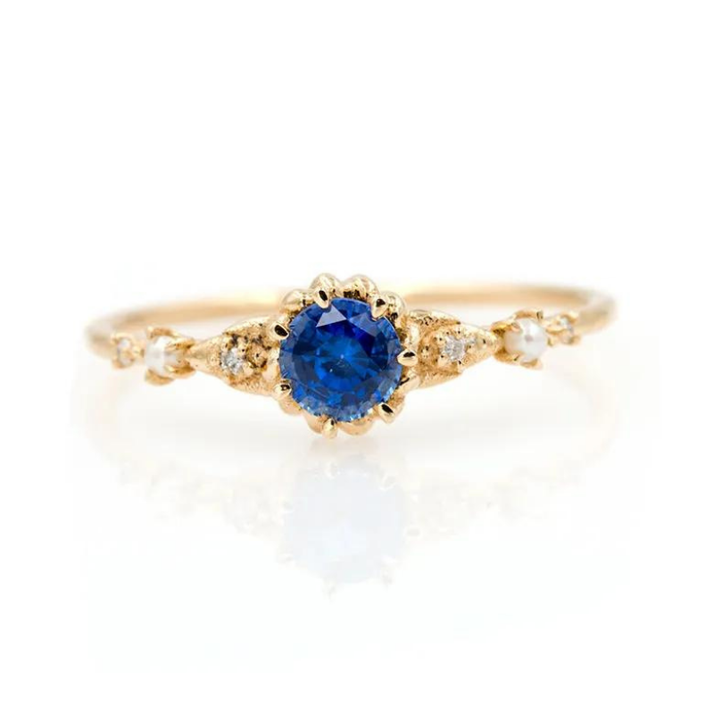 Bague-Fiancaille-Saphir-Bleu-Profond