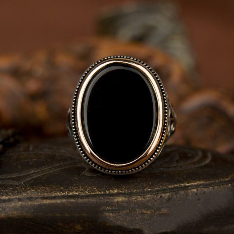 Bague-Homme-Onyx-Charme-Eternel