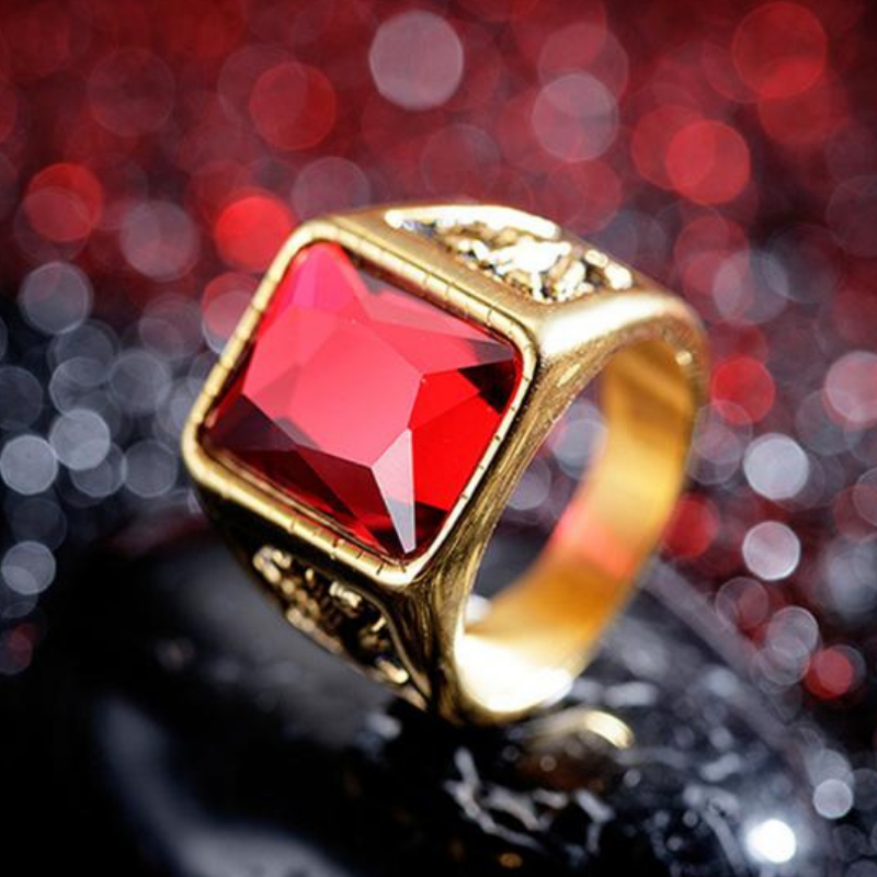 Bague-Homme-Rubis-Rouge-Eternite