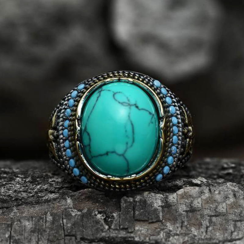 Bague-Homme-Turquoise-Allure-Contemporaine