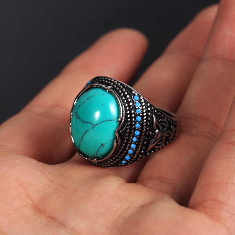 Bague-Homme-Turquoise-Elegance-Authentique