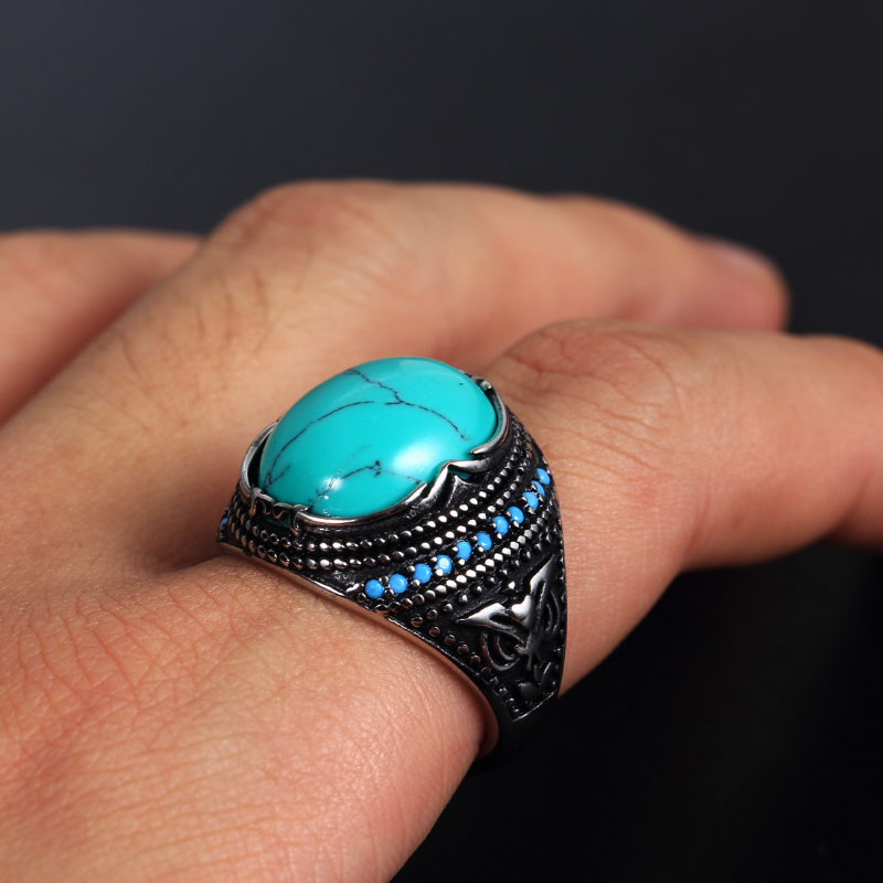 Bague-Homme-Turquoise-Elegance-Authentique