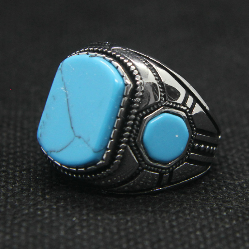 Bague-Homme-Turquoise-Style-Raffine