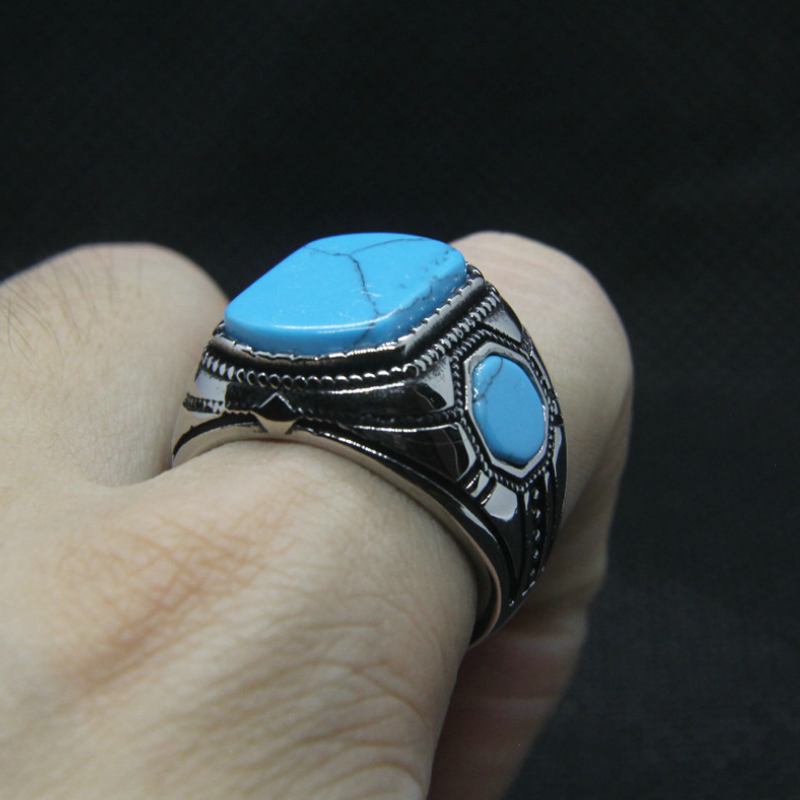 Bague-Homme-Turquoise-Style-Raffine