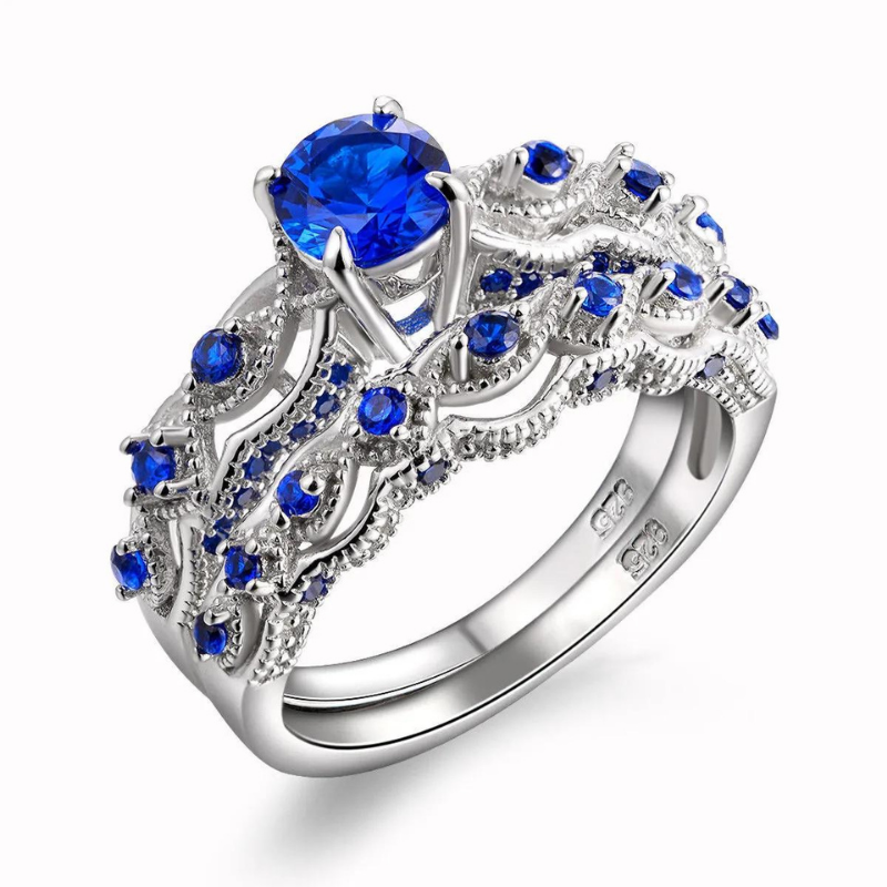 Bague-Saphir-Alliance-Couple-avec-Zircon