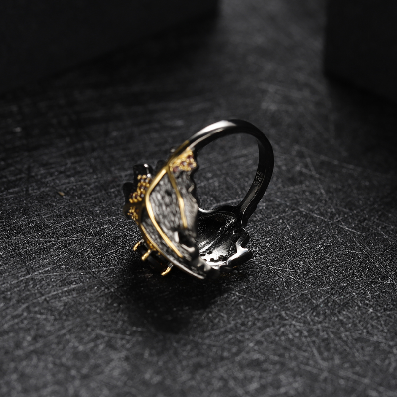 Bague-avec-Feuilles-de-Citrine