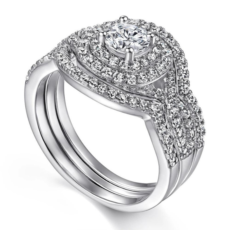 Bague-en-Argent-pour-Femme-Mariage-de-Luxe