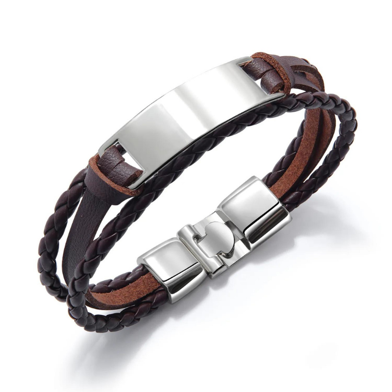 Bracelet-Cuir-Homme-Tendance-et-Epure