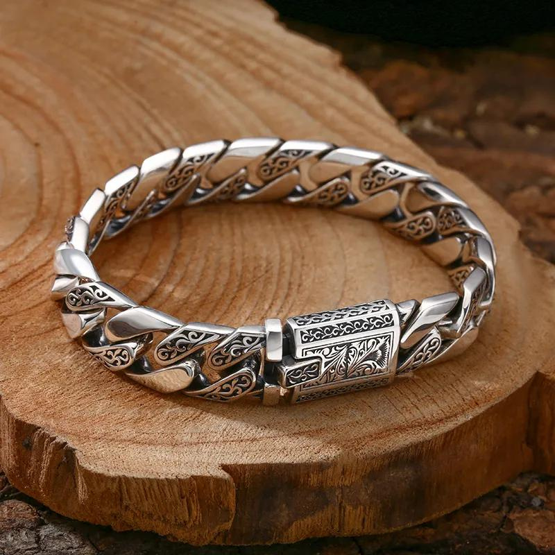 Bracelet-Homme-Argent-Elegant