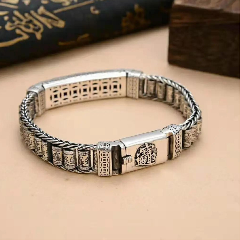 Bracelet-Homme-Argent-Luxe