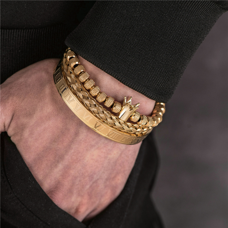 Bracelet-Homme-Luxe-Eclat-en-Or