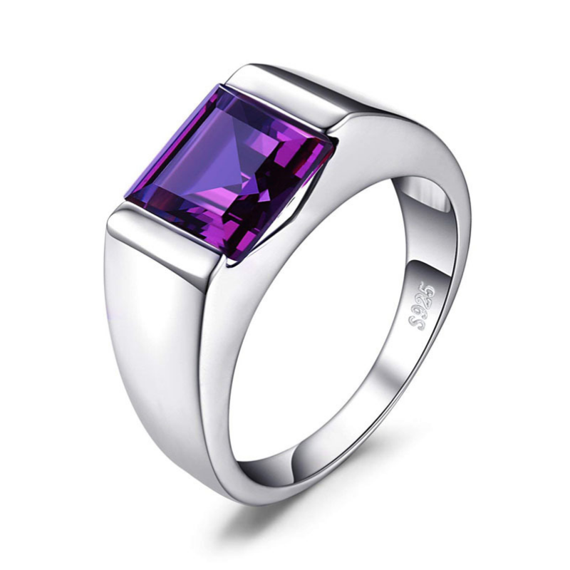 Chevaliere-Homme-Argent-Amethyste-Elegance-Discrete