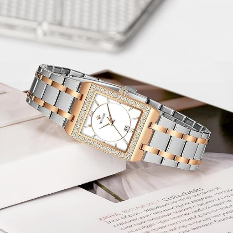 Montre-Femme-Carre-Elegante