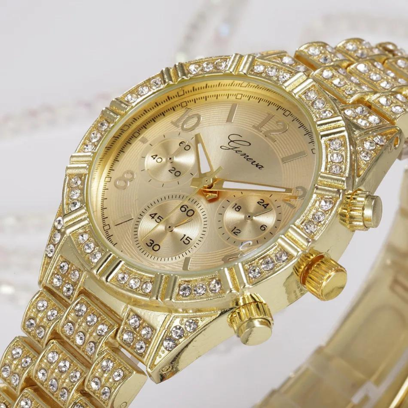 Montre-Femme-Luxe-Elegance-Scintillante