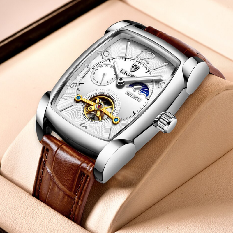 Montre-Rectangulaire-Homme-Signature-Horlogere